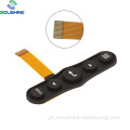 Teclados de borracha de silicone Interruptor de membrana adesiva 3M